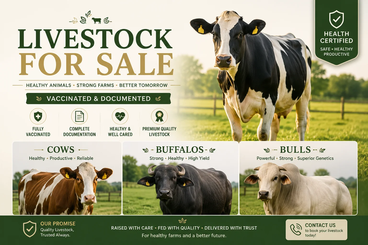 Livestock available for sale at Organico Pakistan Farms