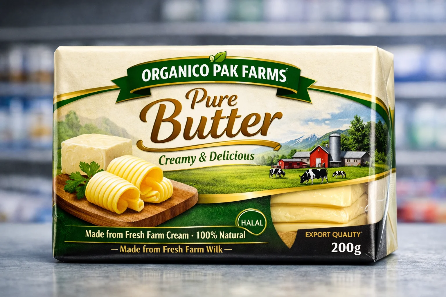 Farm-fresh butter