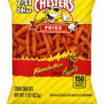 chester's fries corn snacks flamin' hot flavored 1 oz