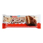 kinder crispy wafer filled with milk and hazelnut cream covered in chocolate 34g